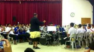 Abide with me / Time to say goodbye - Tupou college brass band - NZ tour 2014-15