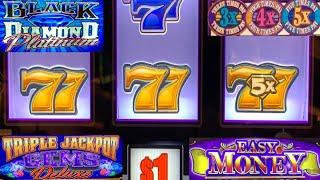 BOOM! Easy Money + Black Diamond Platinum + Triple Jackpot Gems Deluxe + Double 3x 4x 5x Times Pay!