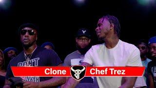 CHEF TREZ vs CLONE rap battle hosted by John John Da Don | BULLPEN BATTLE LEAGUE