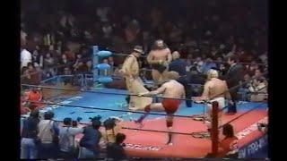 Stan Hansen & Bruiser Brody VS Harley Race & Nick Bockwinkel 1984 #Hansen #Brody #Race #Bockwinkel