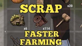 Scrap faster farming  oxide survival island