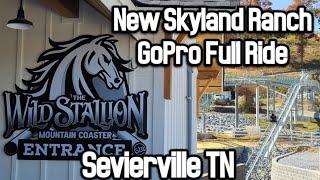 Skyland Ranch Wild Stallion Mountain Coaster Full GoPro Ride  (Sevierville TN)