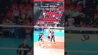 Alyssa Valdez … Backrow Attack ️ #alyssavaldez  #pvl  #pvlconference2024 #creamlinecoolsmasher