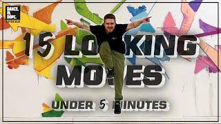 15 LOCKING DANCE STEPS & MOVES FOR BEGINNERS TUTORIAL