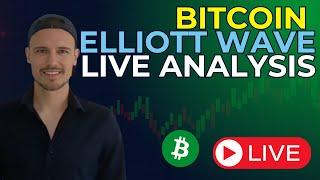  Live Bitcoin Analysis | Elliott Wave Technical Analysis | Chatting & Q&A | Trading Psychology