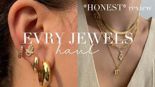 EVRY JEWELS *HONEST* REVIEW + HAUL  | Over $500 worth of trendy & affordable jewelry