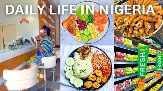 LIVING IN NIGERIA | grocery shopping | cooking at home | unboxing | introvert vlog #livinginnigeria