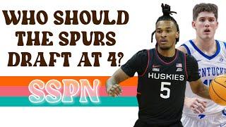 Who Should The Spurs Draft At 4? | SSPN Clips