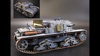 Semovente M42 da 75/18 Tank 75mm 1/35 Scale Model Kit Build Review and Weathering Armor Italeri 6569