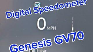 How to get the digital speedometer on the Genesis GV70 (and others)