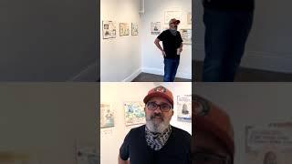 David Fullarton Art show walk through