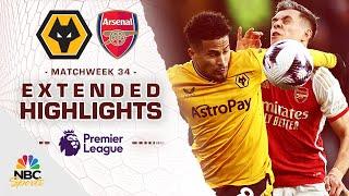 Wolves v. Arsenal | PREMIER LEAGUE HIGHLIGHTS | 4/20/2024 | NBC Sports