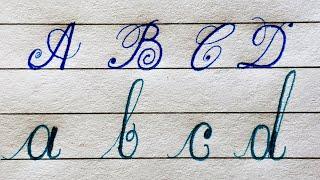 Aa Bb Cc Dd | Cursive letter writing | How to write English atoz letter in cursive | Cursive atoz