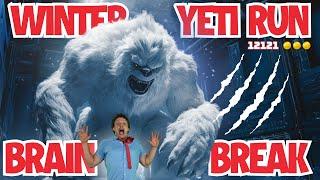 ️ Christmas Yeti Hunt  | Winter Kids Fitness Run | Artic Fun Exercise & PE Game