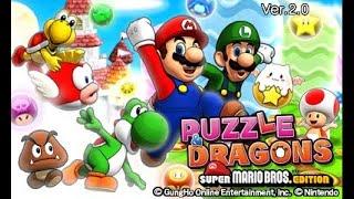 Puzzle & Dragons: Super Mario Bros. Edition Playthrough Part 1 (World 1!)