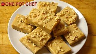 4 Ingredient Peanut Butter Fudge | One Pot Chef