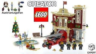 Lego Creator 10263 Winter Village Fire Station Speed Build - AustrianLegoFan