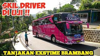 NEKAT!!skil driver bus pariwisata di uji di tanjakan ini