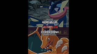 Ash Greninja vs Ash's Charizard | who is Strong  Fixing Cap | #shorts #pokemon