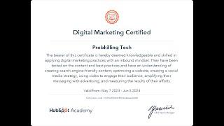 HubSpot Digital Marketing Certification  Answers|Digital Marketing Exam|Free Marketing Course