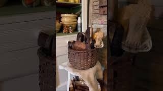 Basket Collection - A Collectors Home - Country Cottage Farmhouse Eclectic Decor Decorating Ideas
