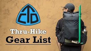 CDT Thru-Hike Gear List (SOBO)