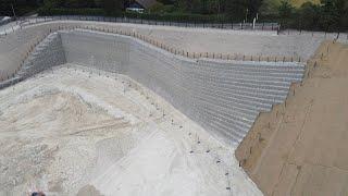 Enviromesh E-Wall, Reinforced Soil Wall, Peters Village, Kent, UK