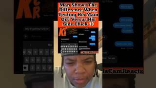 Man Shows The Difference When Texting his Main Girl vs His Side Chick 