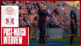 Richie Wellens following defeat to Shrewsbury Town