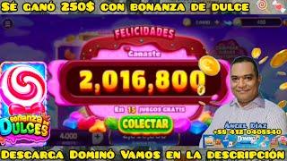 Gana Dinero: Sé ganó 250$ con bonanza de dulce. descarga Dominó Vamos en la descripción