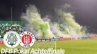 Stimmungsvideo| FC 08 Homburg vs. FC St.Pauli | Choreo und Pyro, Pauli gewinnt intensives Pokalspiel