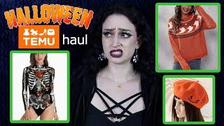 TEMU HALLOWEEN CLOTHING HAUL 