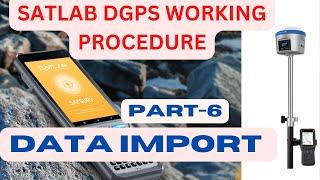 #Satlab Dgps data import I Dgps Full training in hindi I satlab Dgps survey #surveywork  #satlab