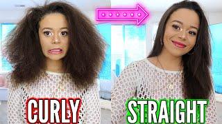 CURLY TO STRAIGHT HAIR *NO FRIZZ*