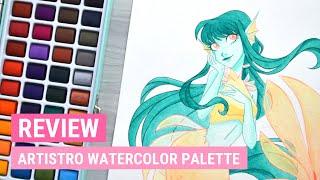 Artistro Watercolor Paint Set of 48 | Art Product Review | iiKiui