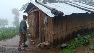 Naturally Peaceful And Beautiful Himalayan Mountain Village Life in Rainy Season | Rural Life Nepal