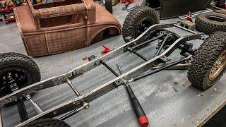 Scratchbuilt RC Hot Rod Build, Part 2, Easy Custom Body Mount Brackets, Just like the real thing!