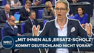 ALICE WEIDEL: "Ersatz-Scholz"! AfD-Chefin attackiert Merz: "Mit Ihnen kommt Deutschland nicht voran"