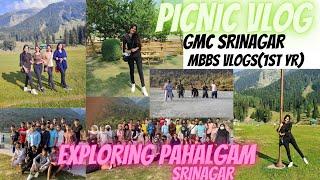 PICNIC VLOG-2// EXPLORING PAHALGAM // MBBS//GMC SRINAGAR                #neet #mbbs