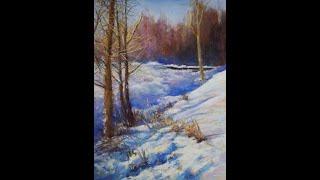 "Shades of Blue" Pastel Painting Demo