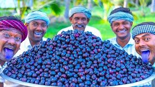 100kg JAVA FRUIT | SWEET FRUIT JAM Recipe Cooking in Village | NAVAL PAZHAM | Black Plum Jamun Fruit