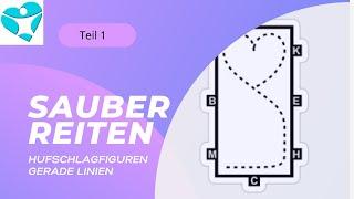 Sauber Reiten‼️ Hufschlagfiguren gerade Linien Teil 1