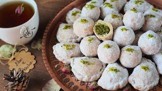 طرز تهیه قطاب اصیل کرمان، شیرینی عید نوروز | Persian Qottab Recipe