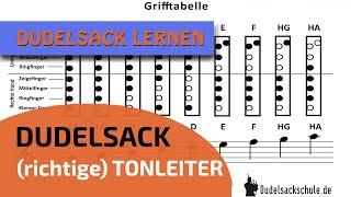 Dudelsack Online Kurs | Dudelsack Tonleiter und Grifftabelle | Dudelsack richtig lernen