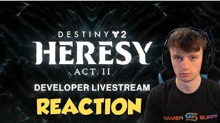 Sweatcicle Reacts to Destiny 2 Heresy Act II Developer Livestream