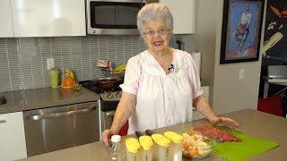 Sirloin Steak with Gravy from Cooking with Oma