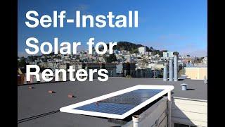 $1,000 DIY Solar for Renters - Solar panel + 3000W "powerwall" battery for off-grid apartment backup