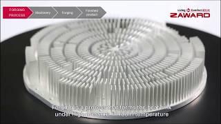 Forging Heat Sink Manufacturing Process | Schmieden Prozess | 冷鍛散熱片製程