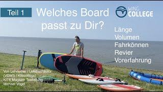 Wingcollege Teil 1 #Wingboards für den Einstieg zum Wingfoilen lernen