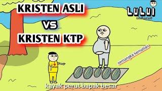 KRISTEN KTP VS KRISTEN ASLI KETIKA JUALAN - Film Animasi Kristen